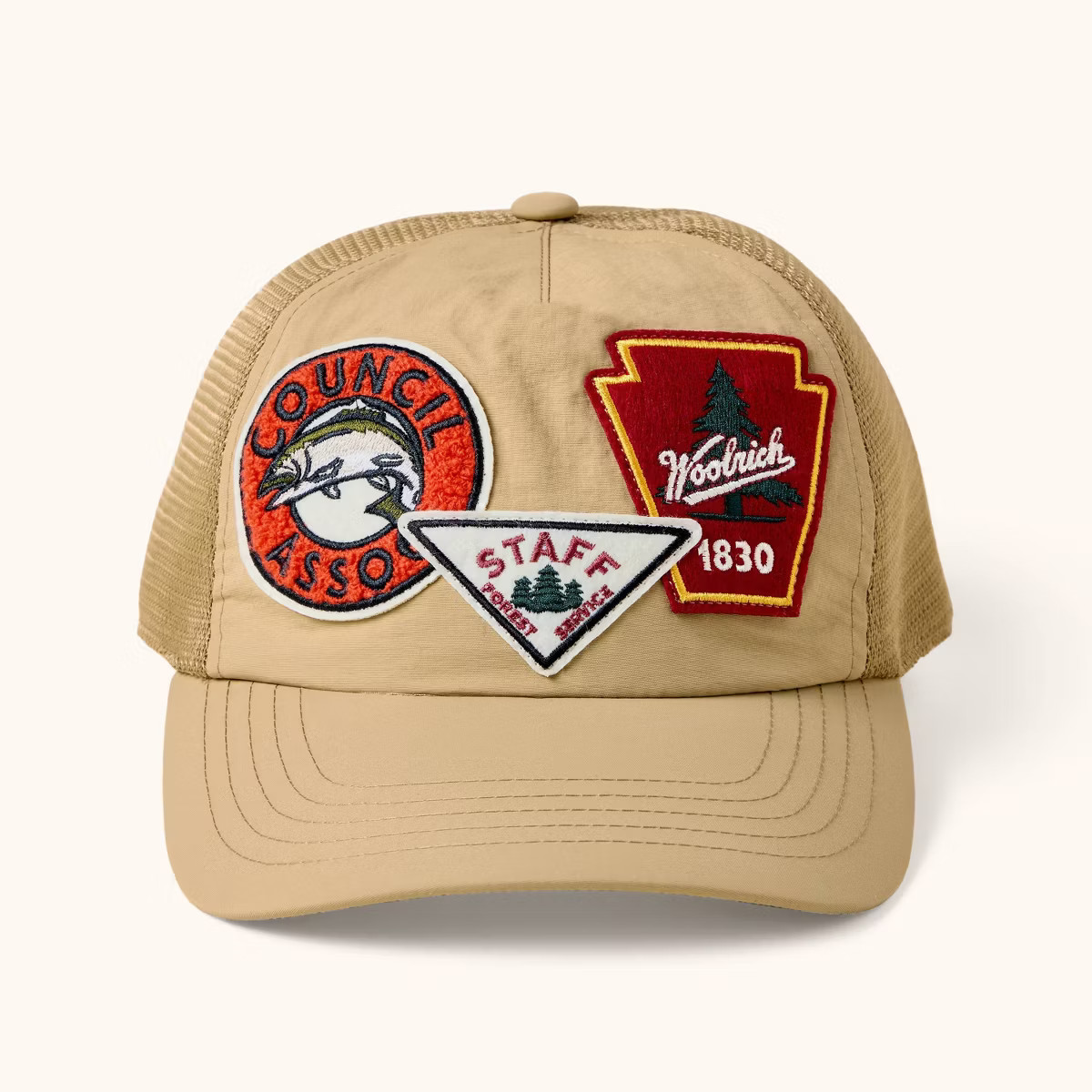 Adult Patchwork Baseball Hat - Woolrich x Target Khaki | Target