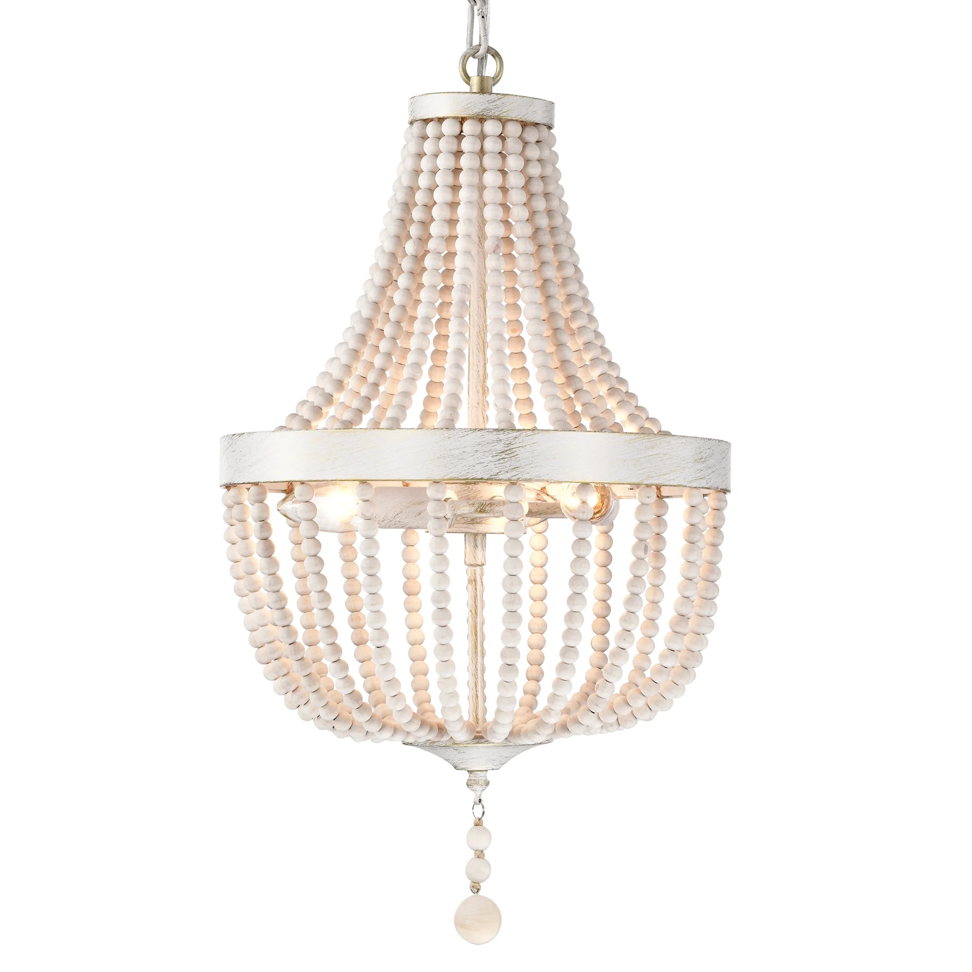 LaLuLaBeaded Chandelier 3-Light Boho Pendant Light Fixtures Ceiling Hanging for Kitchen Island Ha... | Walmart (US)