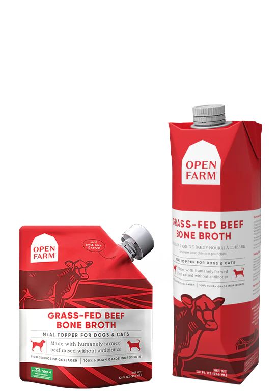 Grass-Fed Beef Bone Broth for Cats - Nutrient-Rich | Open Farm | Open Farm Pet