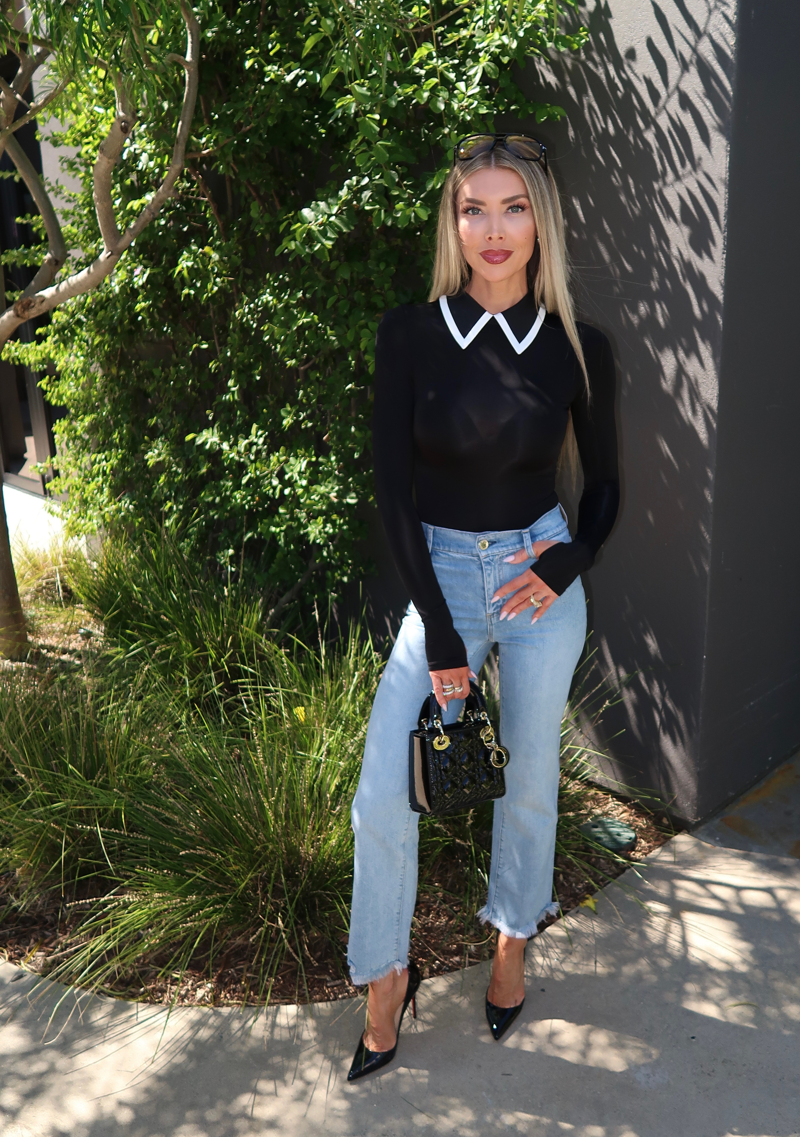 Head to toe in Alice + Olivia 💋
Living in my new Alice + Olivia bodysuit and jeans- easy staple pieces that you can style so many different ways and look polished 🤩 

 #LTKdayinmylife #LTKootd #LTKWorkwear