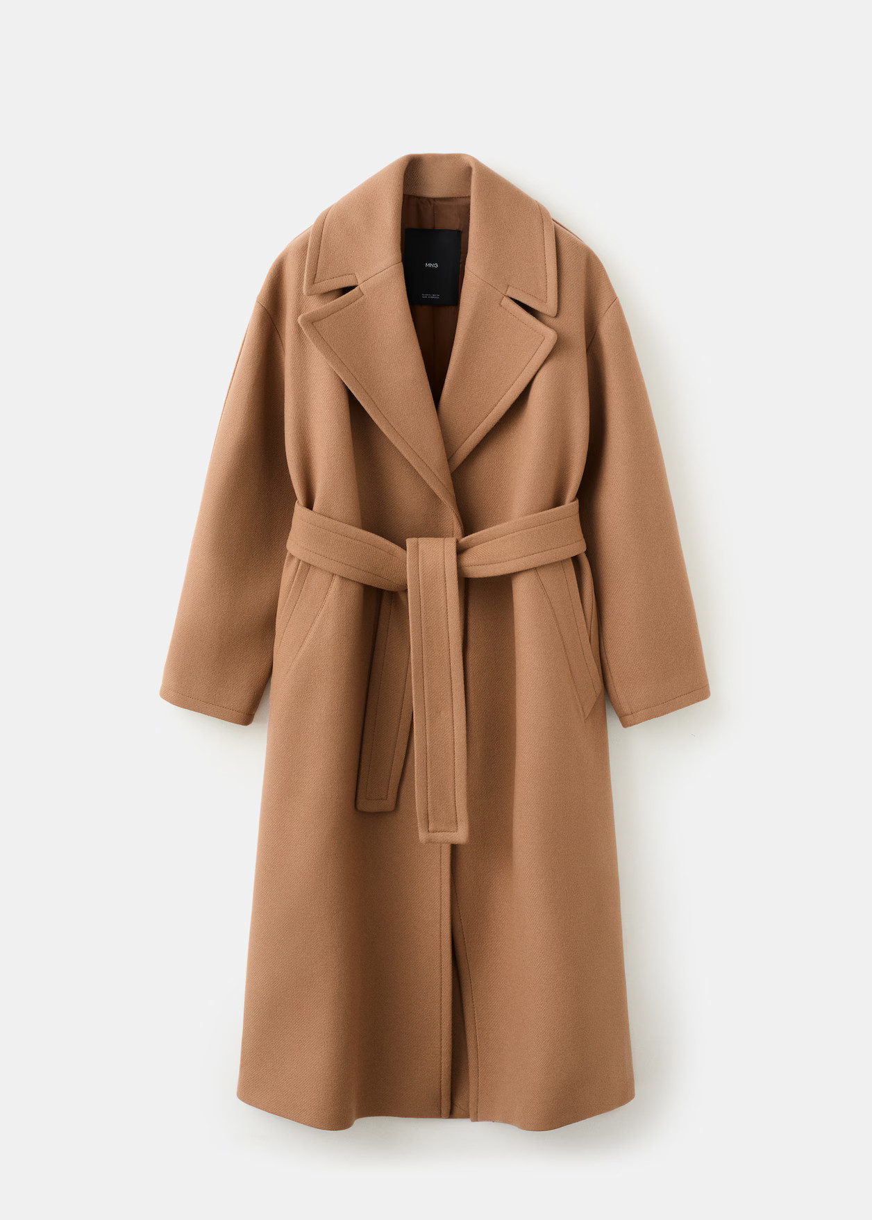 Manteco wool coat with belt | Mango EU