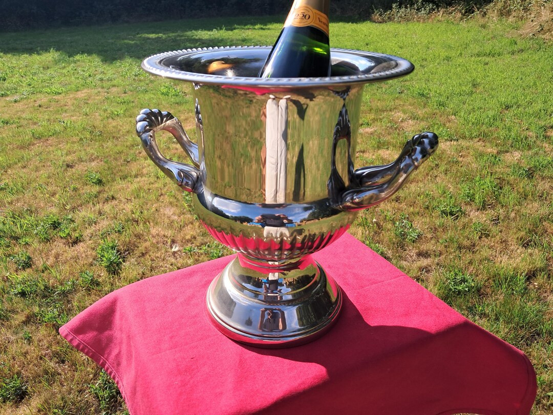 Magnificent Vintage Medici Style Silver Plate Champagne Bucket – Pedestal Trophy Style Ice Buck... | Etsy (US)