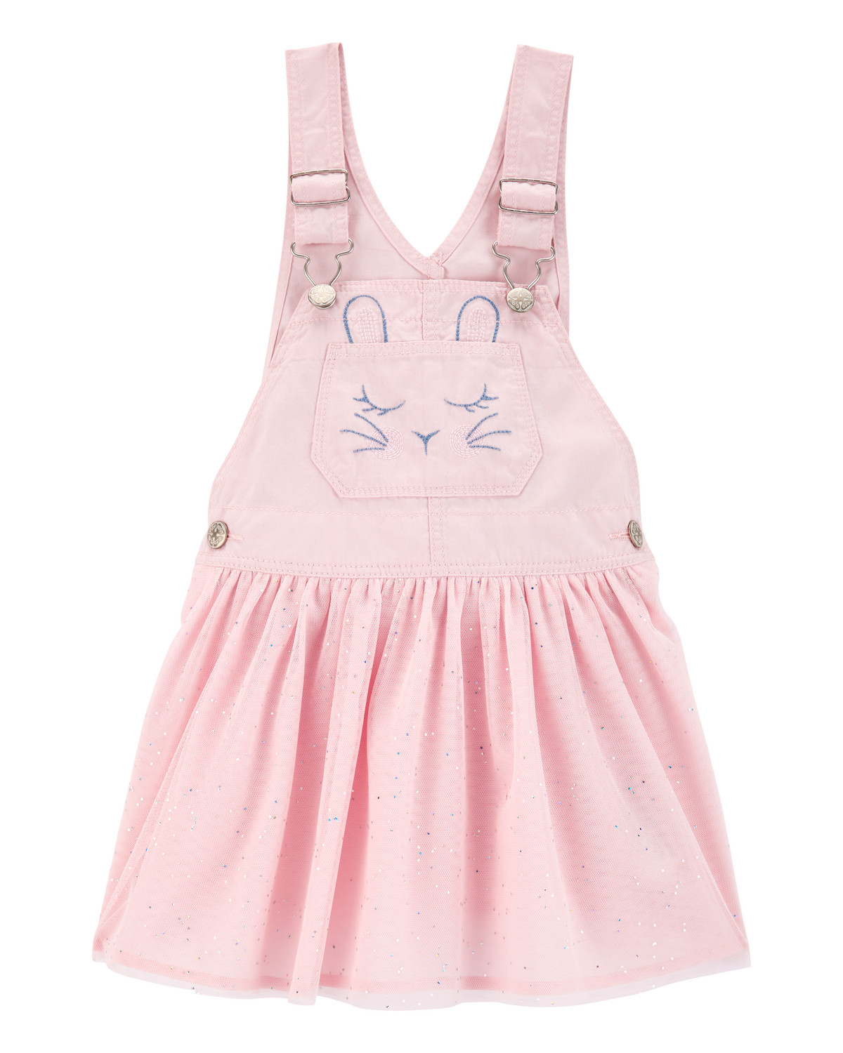 Baby Bunny Glitter Jumper Dress - Pink | Carter's Inc