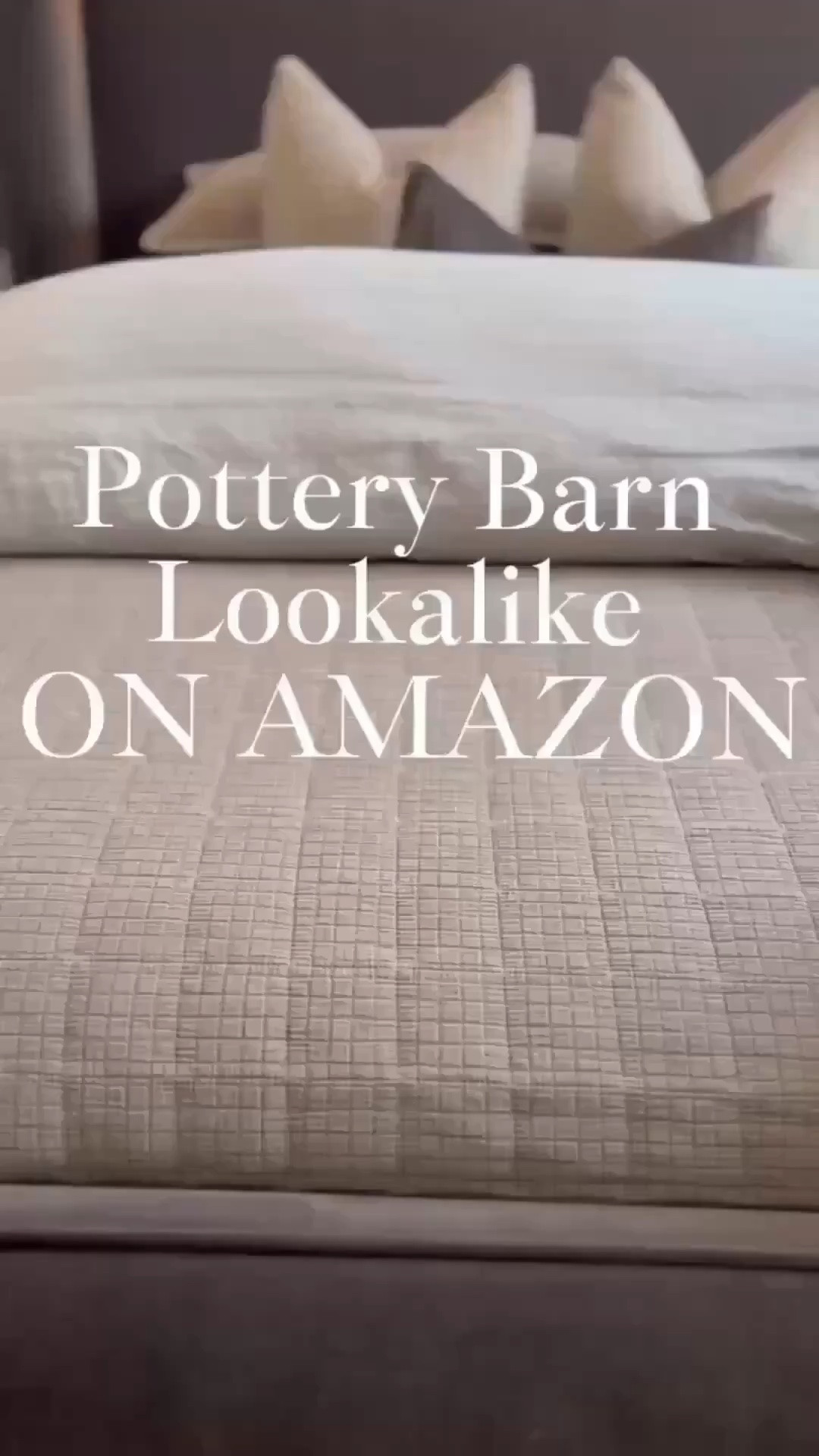 Found this designer Pottery Barn lookalike from Amazon. Soft, cozy, and luxurious! 🤎

Amazon finds
Amazon bedding
Pottery Barn dupe
Bedding inspo

Summerthompsonstyles

#LTKHome #LTKvlog #LTKdayinmylife