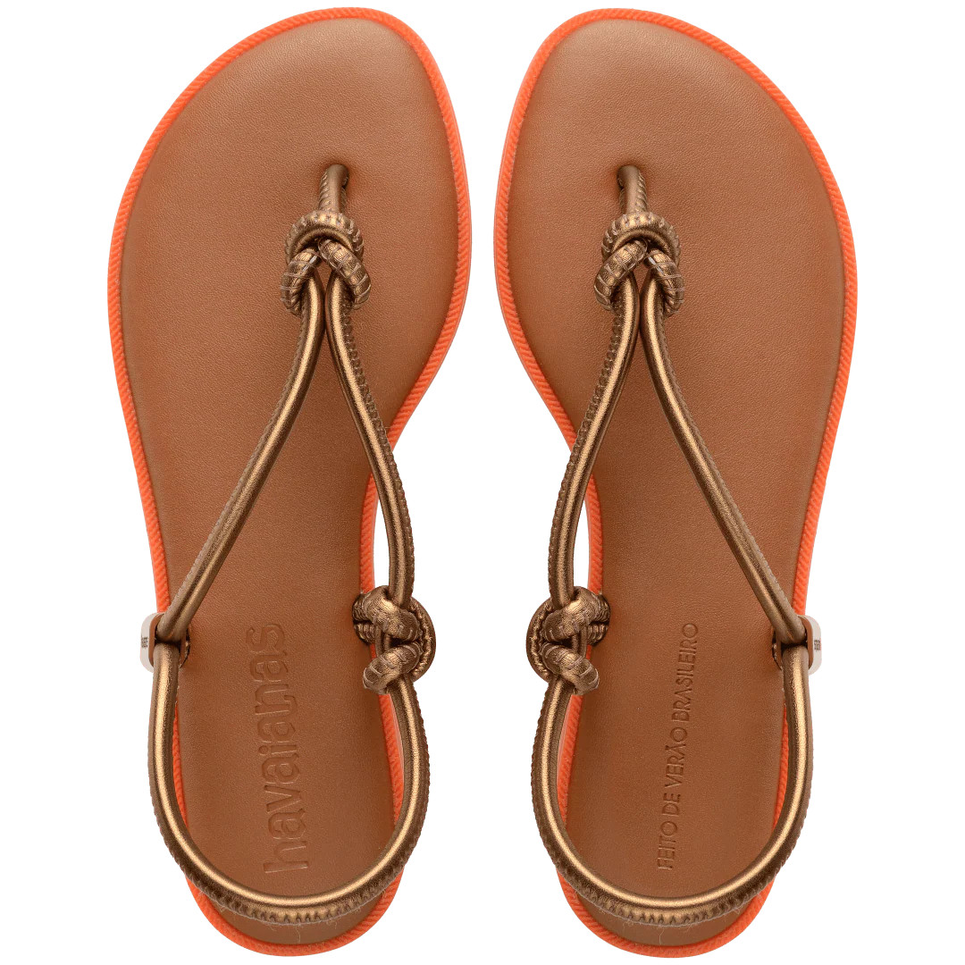 Women's Una Acai Sandal Rust/Metallic Copper | Havaianas | Havaianas