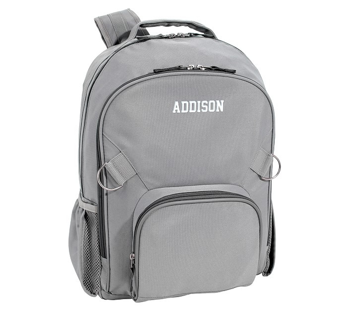 Fairfax Solid Gray Backpacks | Pottery Barn Kids