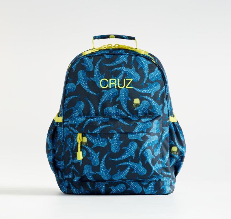 Medium Kids Shark Backpack for School | Crate & Kids | Crate & Barrel