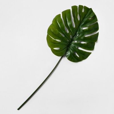 40" Artificial Monstera Leaf Stem Green - Threshold™ | Target