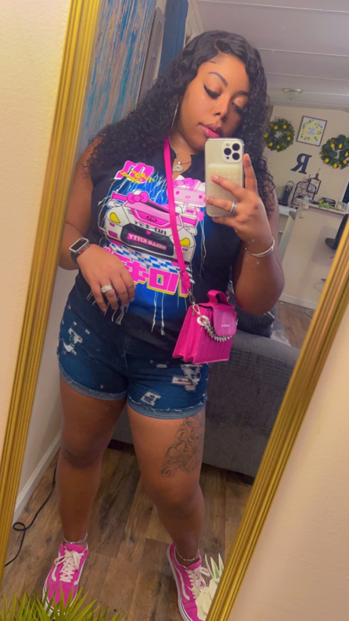 Top: Large (men section)
Bottoms: 2XL (usual size is XL but I always size up in SHEIN clothes)
Purse: no longer sold but tried to find something similar 
Vans: Size 9.5 (men) 11 (women)

#LTKFindsUnder100 #LTKStyleTip #LTKMidsize