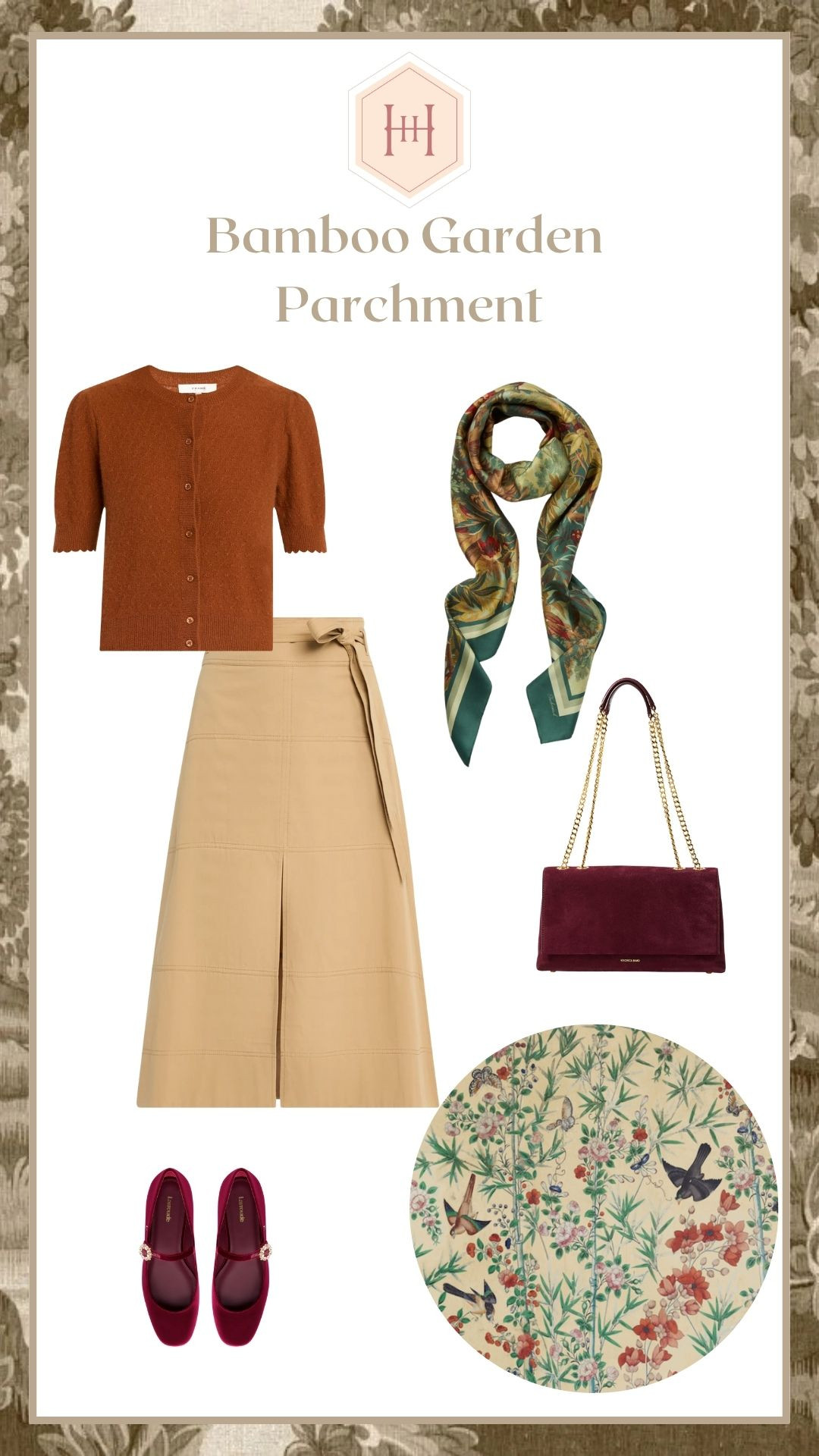 Bamboo Garden Parchment Fall 

 