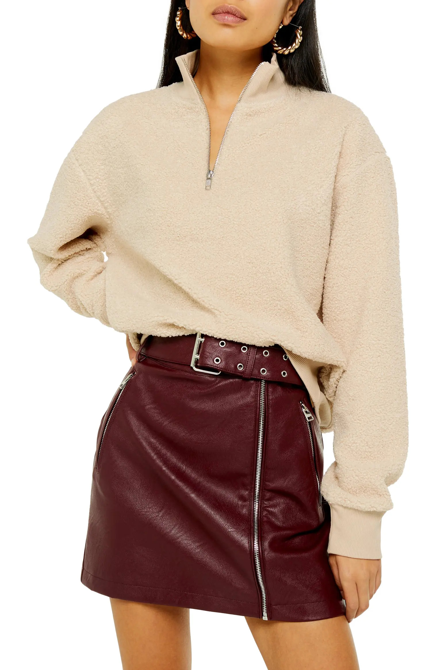 Half Zip Funnel Neck Sweatshirt | Nordstrom