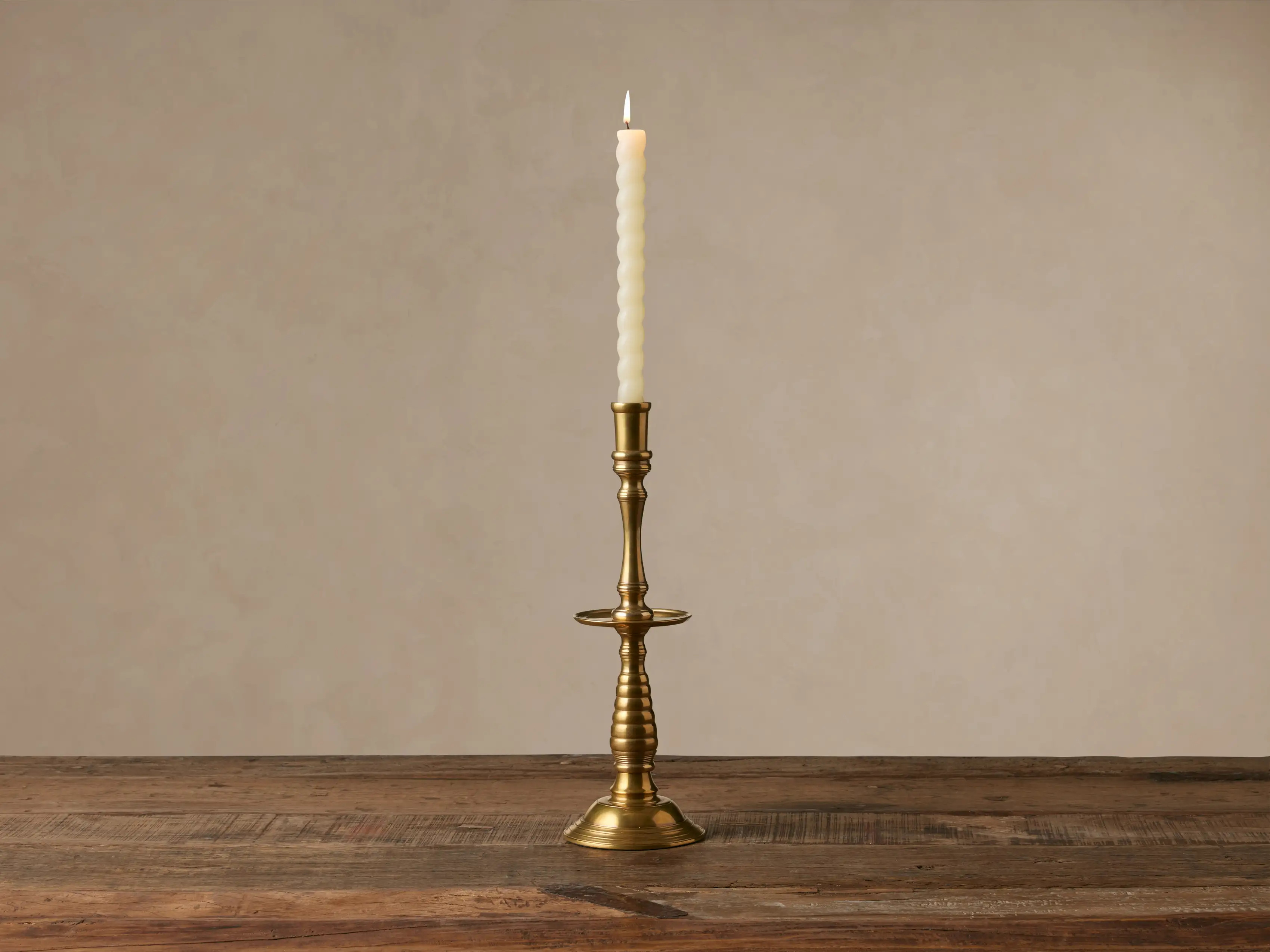 Twist Taper Candle (Set of 2) | Arhaus