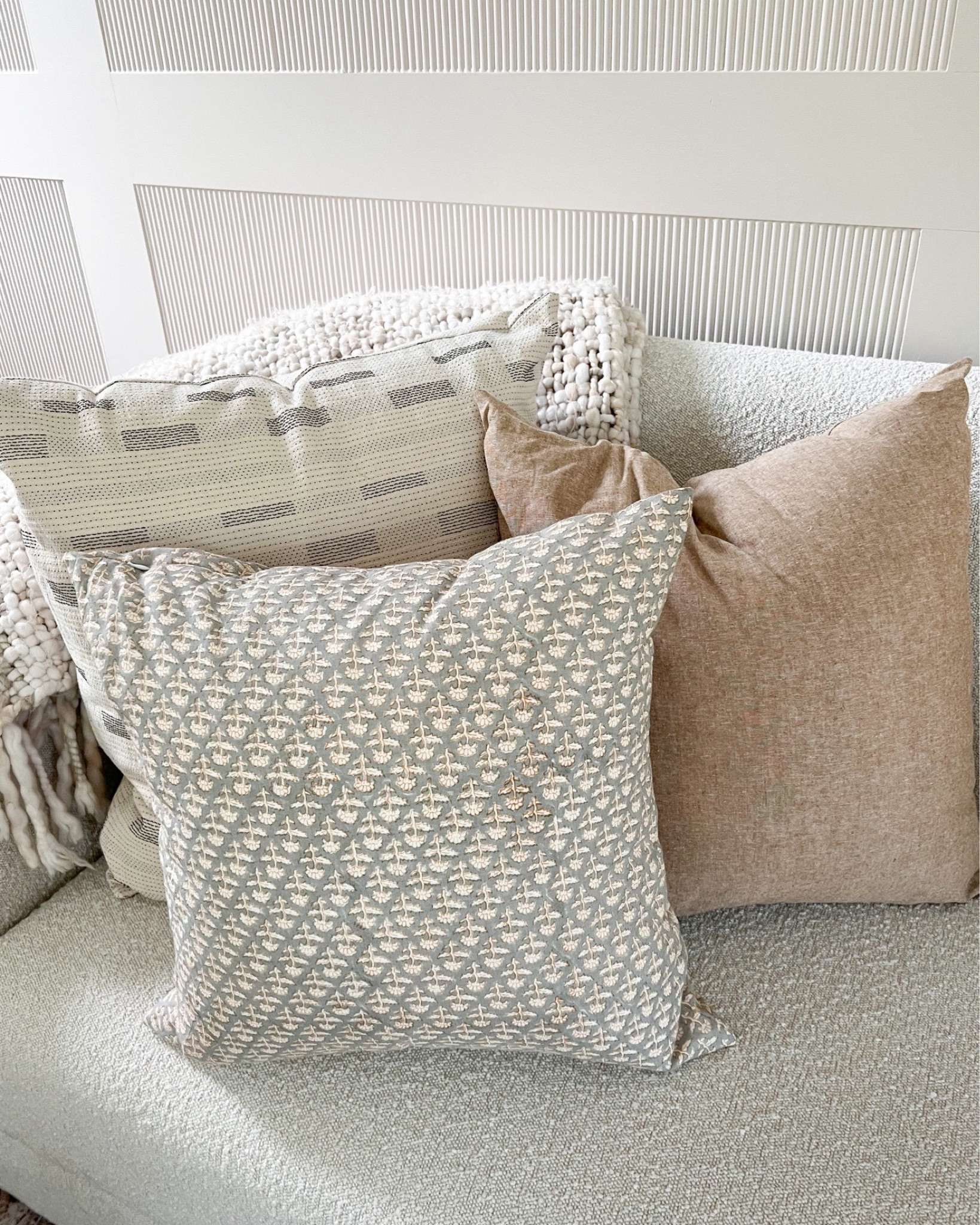 One of my favorite places to order throw pillow covers is Linen and James! The owner is the absolute kindest soul, and her pillows are stunning! I mix and match all sorts of prints and patterns and they look stunning! 

Throw pillows, pillow covers, linen & James 

#LTKFind #LTKhome #LTKstyletip