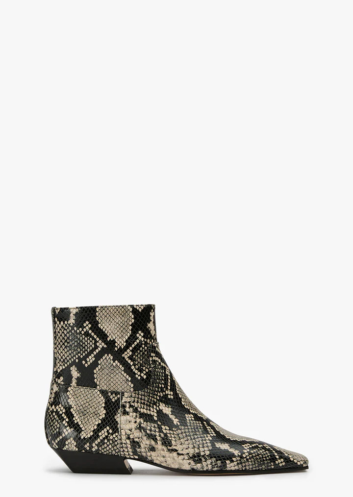 Rupert Ecru Snake Ankle Boots | Boots | Tony Bianco USA | Tony Bianco US