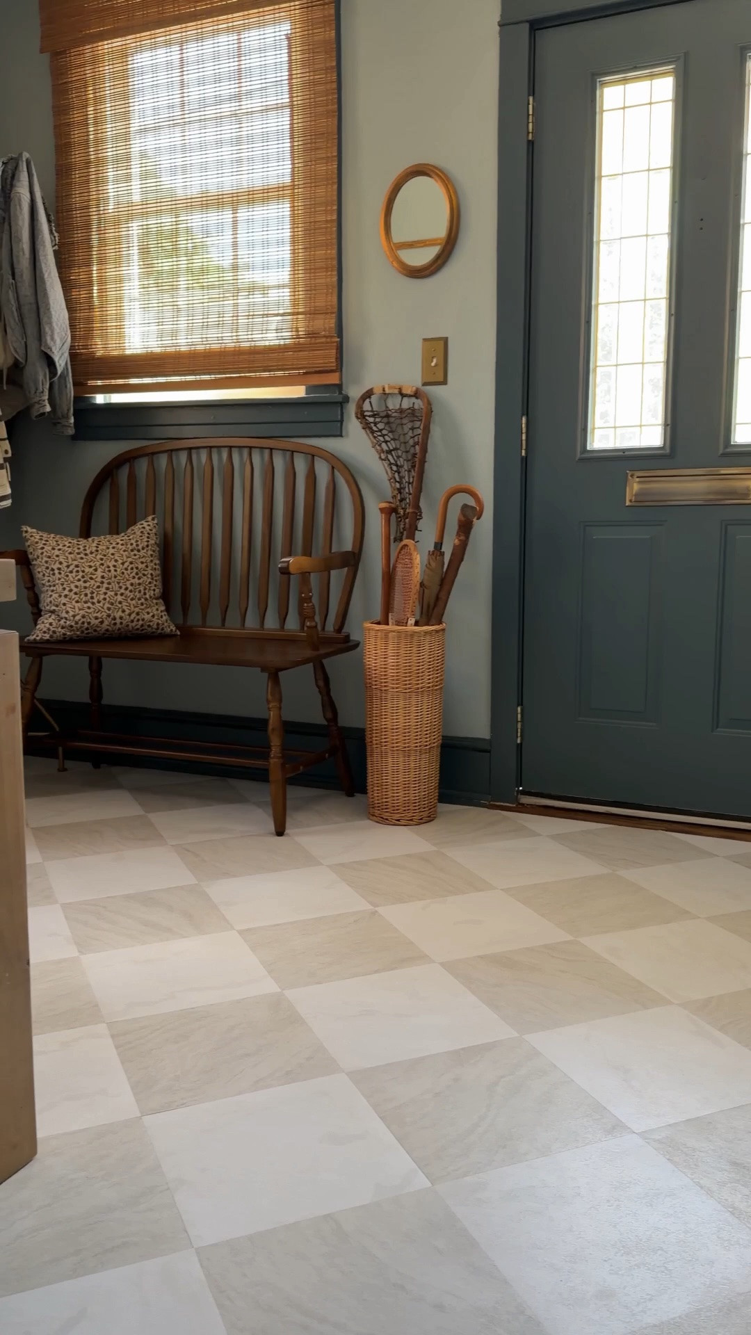 If I’m being completely honest, I half regret this tile. But, there’s a lesson here. 

Not because the peel-and-stick tile isn’t good. It actually exceeded my expectations. The quality is incredible, it looks like the real thing, and it did exactly what we needed while we save for a full mudroom renovation.

It confirmed that marble just isn’t the right fit for this space. Between sandy feet, muddy paws, and all four seasons being tracked through this door, it only takes a couple of days before it starts looking messy. And that’s not the first impression I want people to have when they walk into our home.

Honestly though, that’s exactly why I don’t regret doing it entirely. Instead of spending thousands on permanent marble, we spent a fraction of the cost and learned something really valuable before making a forever decision. That’s a win in my book.

When we eventually renovate this room, we’ll be going with brick tile instead and I feel so much more confident in that choice because of this little experiment.

That said, I would absolutely recommend this tile for a laundry room, bathroom, or other lower-traffic space. It’s beautiful, easy to install, and an amazing budget-friendly option.

Comment SHOP and I’ll send over all the links to this space.