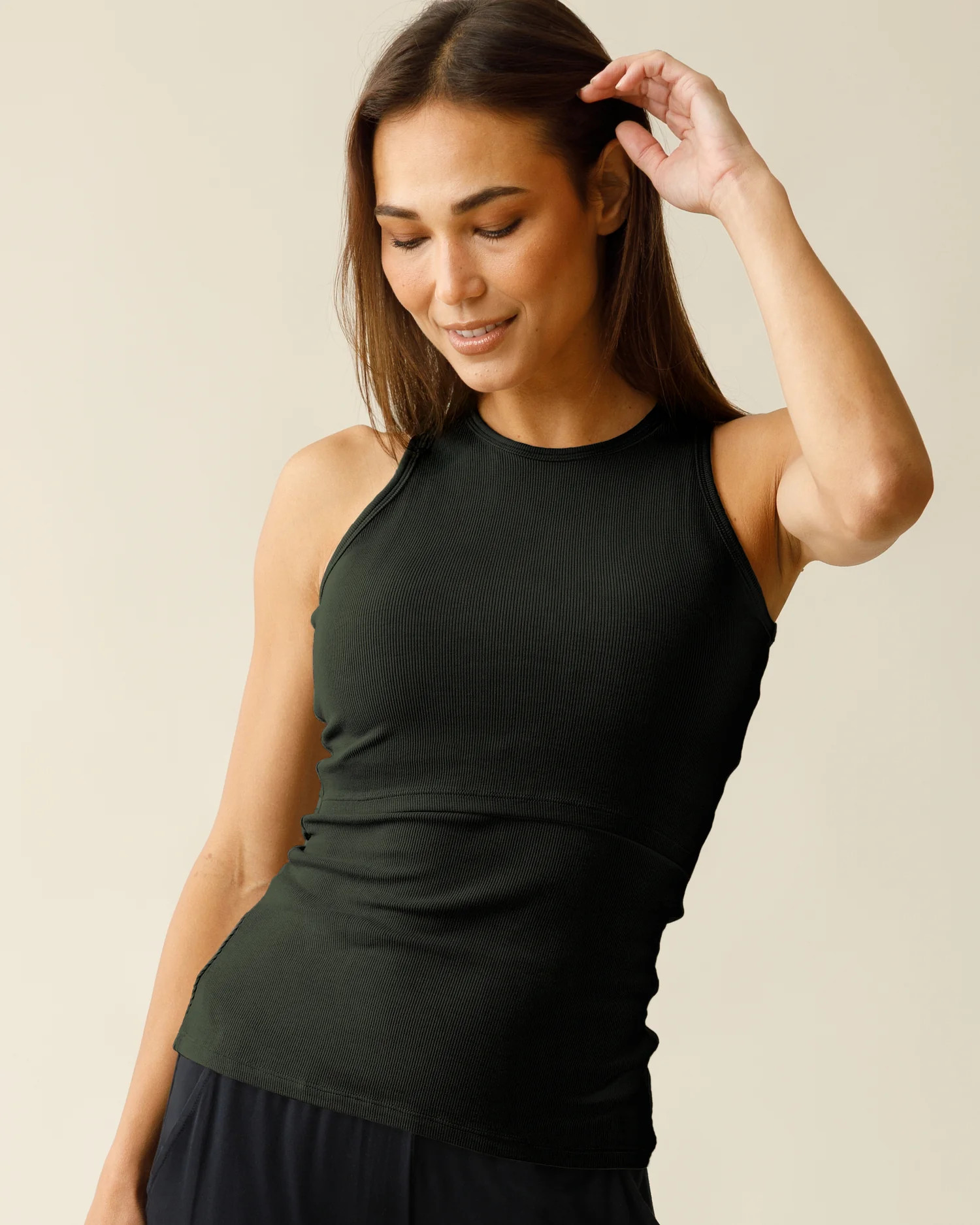 Ribbed Bamboo Racerback Nursing Tank | Thyme - Kindred Bravely | Kindred Bravely