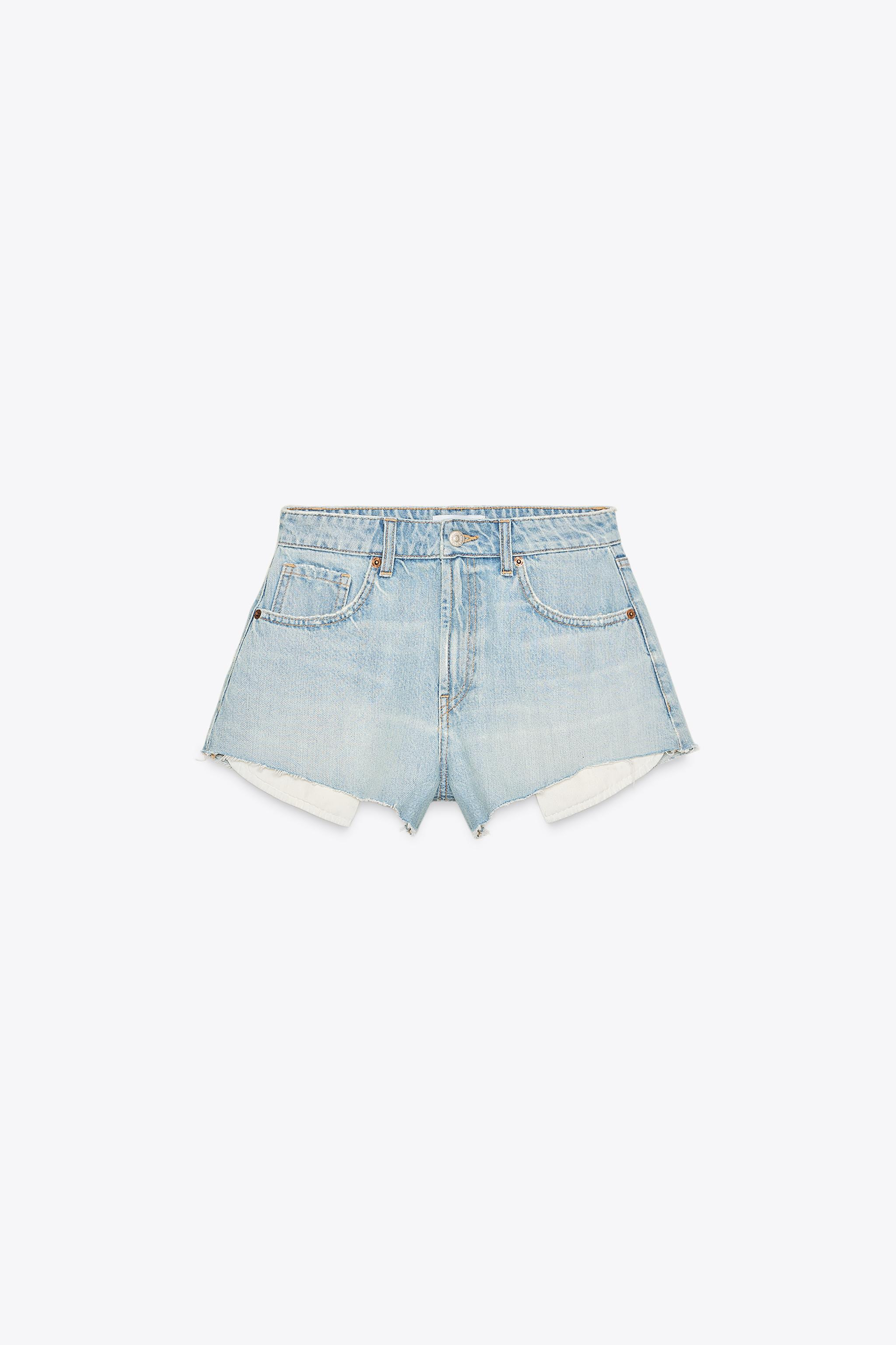 TRF MINI MID-WAIST DENIM SHORTS | Zara UK