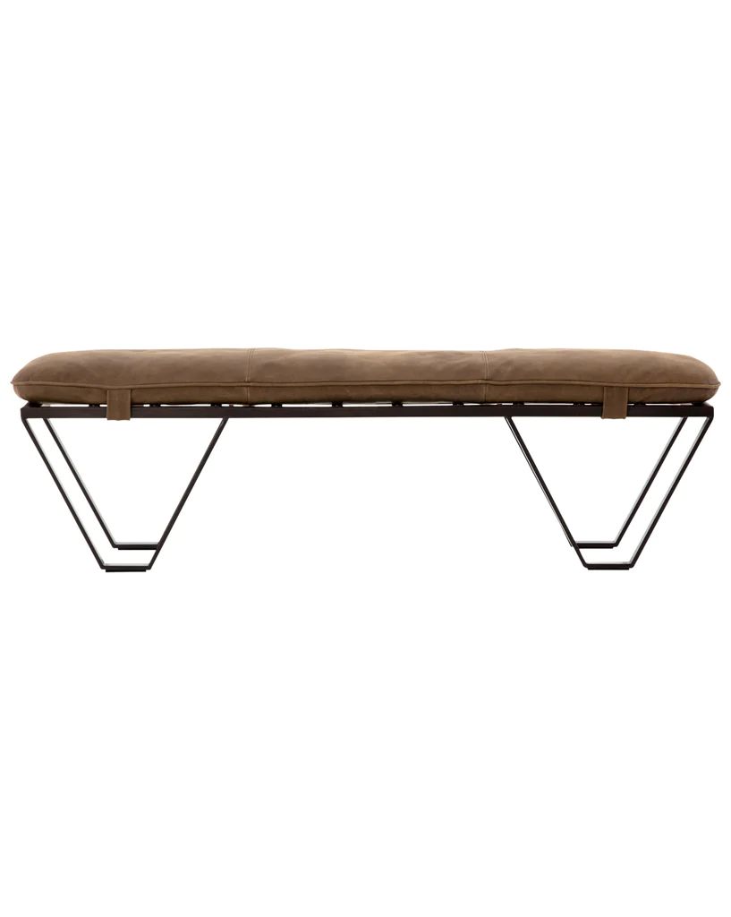 Drew Leather Bench | McGee & Co.