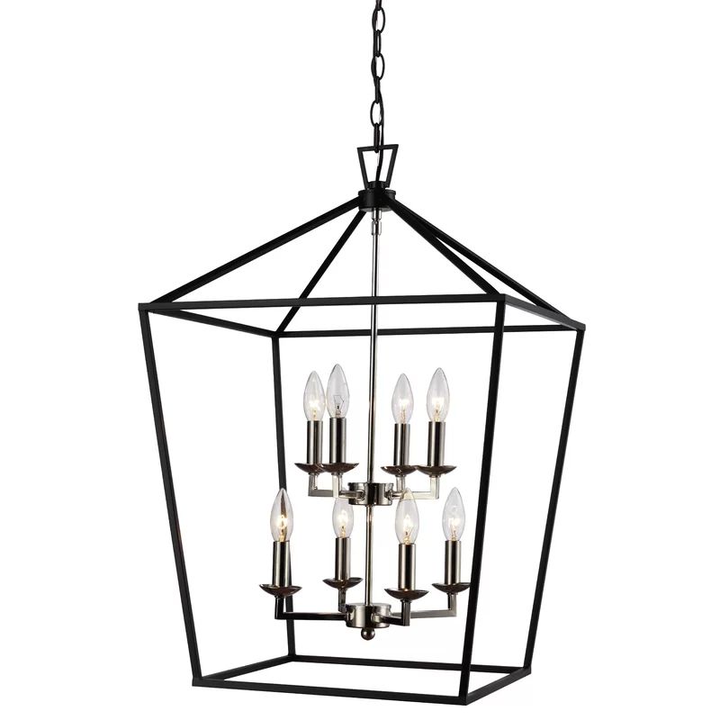 Carmen 8 - Light Lantern Geometric Chandelier | Wayfair North America