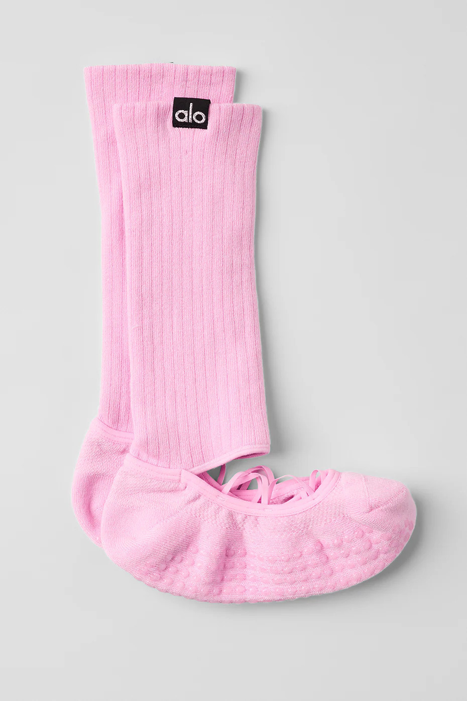 Alo Yoga� | Women's Strappy Siren Grip Socks in Sweet Pink, Size: Medium/Large | Alo Yoga