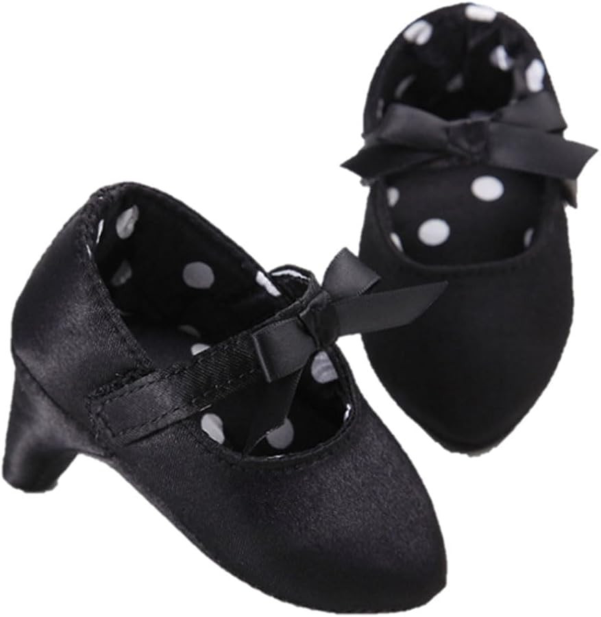 Newborn Baby Girls Princess Shoes with High Heels Bowknot Soft Sole Crib Shoes Infant Girl Photog... | Amazon (US)
