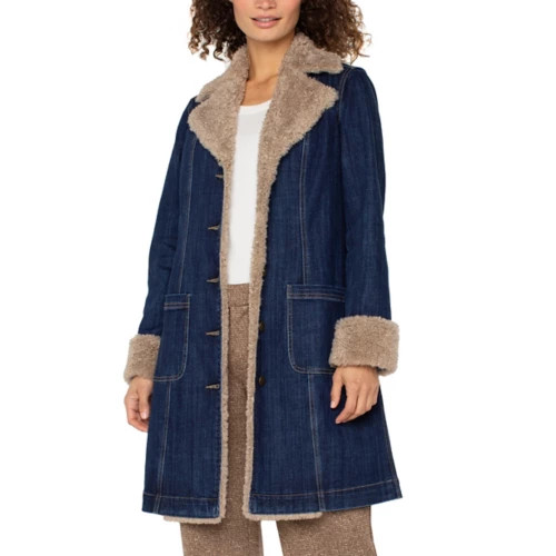 Women's Liverpool Los Angeles Sherpa Trimmed Notch Collar 38" Hps Jacket | Scheels