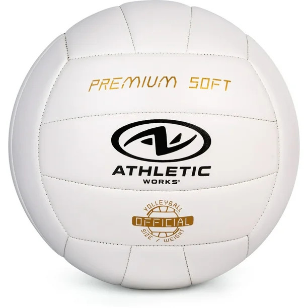 Athletic Works Size 5 Premium Soft Volleyball, White - Walmart.com | Walmart (US)