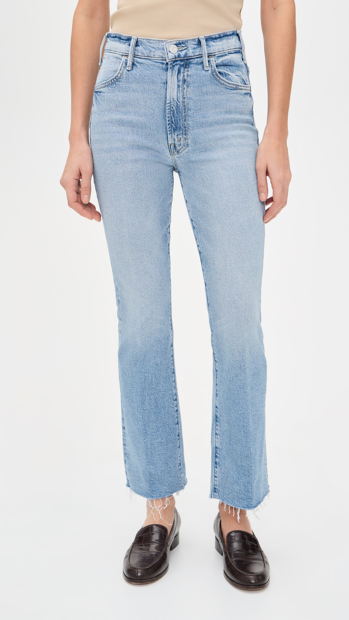 MOTHER The Hustler Ankle Fray Jeans SOW SURREAL 26 | Shopbop