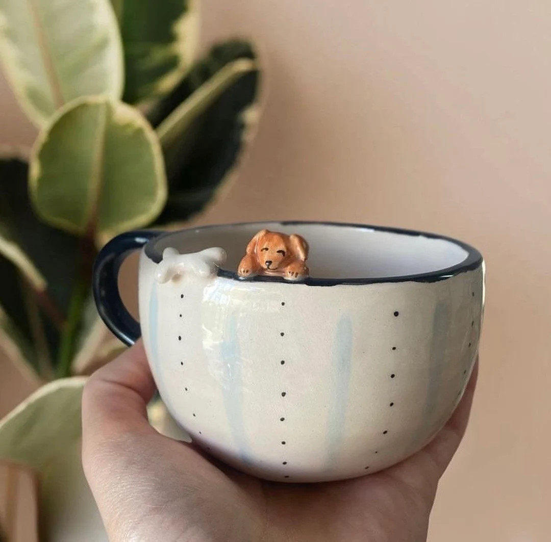 Personalized Dog Mug/handmade Dog Mug/ Cappuccino Mugs Custom Pet Mug Personalized Send Us Your P... | Etsy (US)