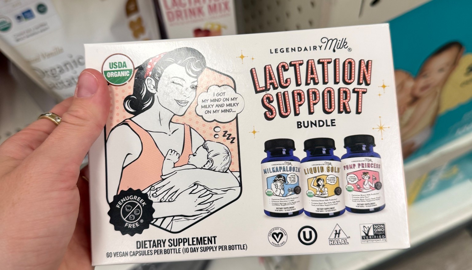 This brand may not be my favorite (TEA) but I do love these supplements for giving an extra boost in milk supply while also doing all of the other things to increase milk supply like latching more, adding a pump, using hands on pumping, etc. 🍼🍼🍼 #boostmilksupply #pumpingmom