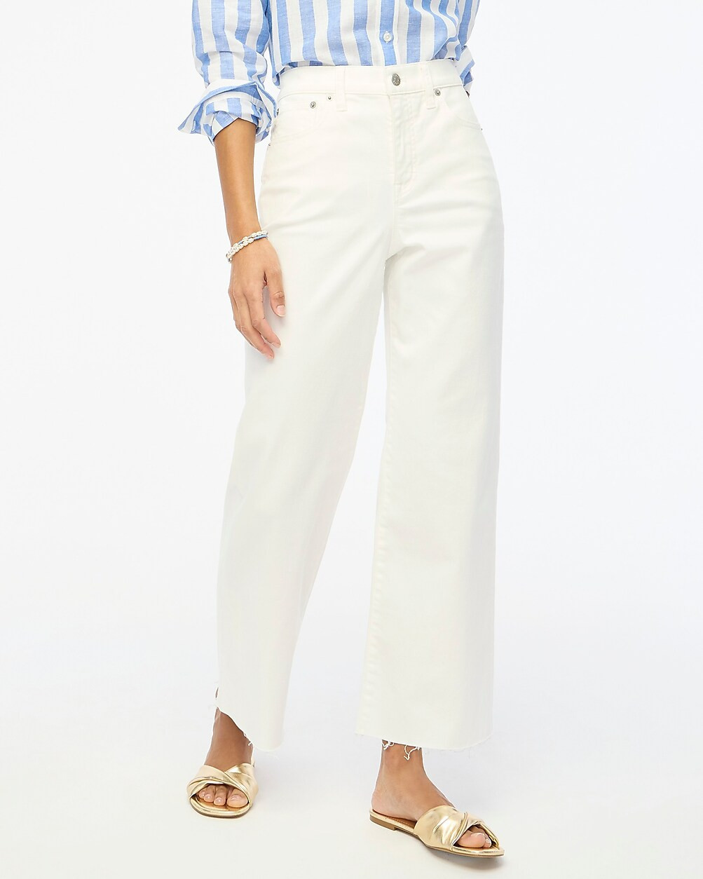 Wide-leg cropped jean in all-day stretch | J.Crew Factory
