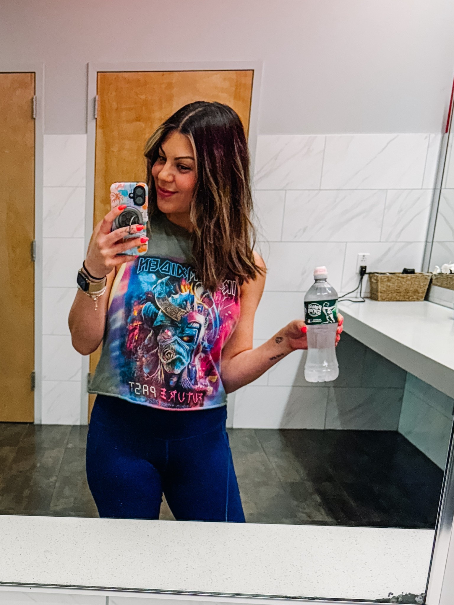 Summer Gym Outfit!! 🩷💙

I love finding old band t-shirts and transforming them into my own unique outfits! These pants are perfect for the summer heat, providing a dry fit and tummy control. They come in a pack of four assorted colors and are currently on sale for under $50. The pants fit TTS and have many color options. 

#LTKSaleAlert #LTKActive #LTKFindsUnder50