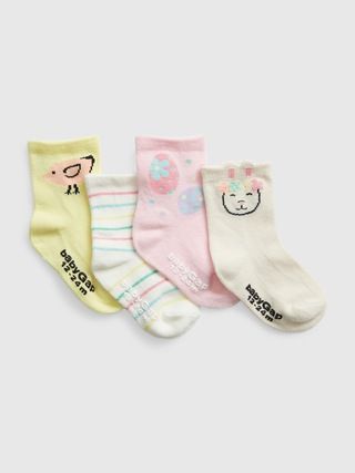 Toddler Spring Crew Socks (4-Pack) | Gap (US)