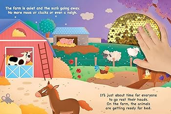 It's Pasture Bedtime - Children's Touch and Feel Storybook with 2-Way Sequins - Sensory Board Boo... | Amazon (US)