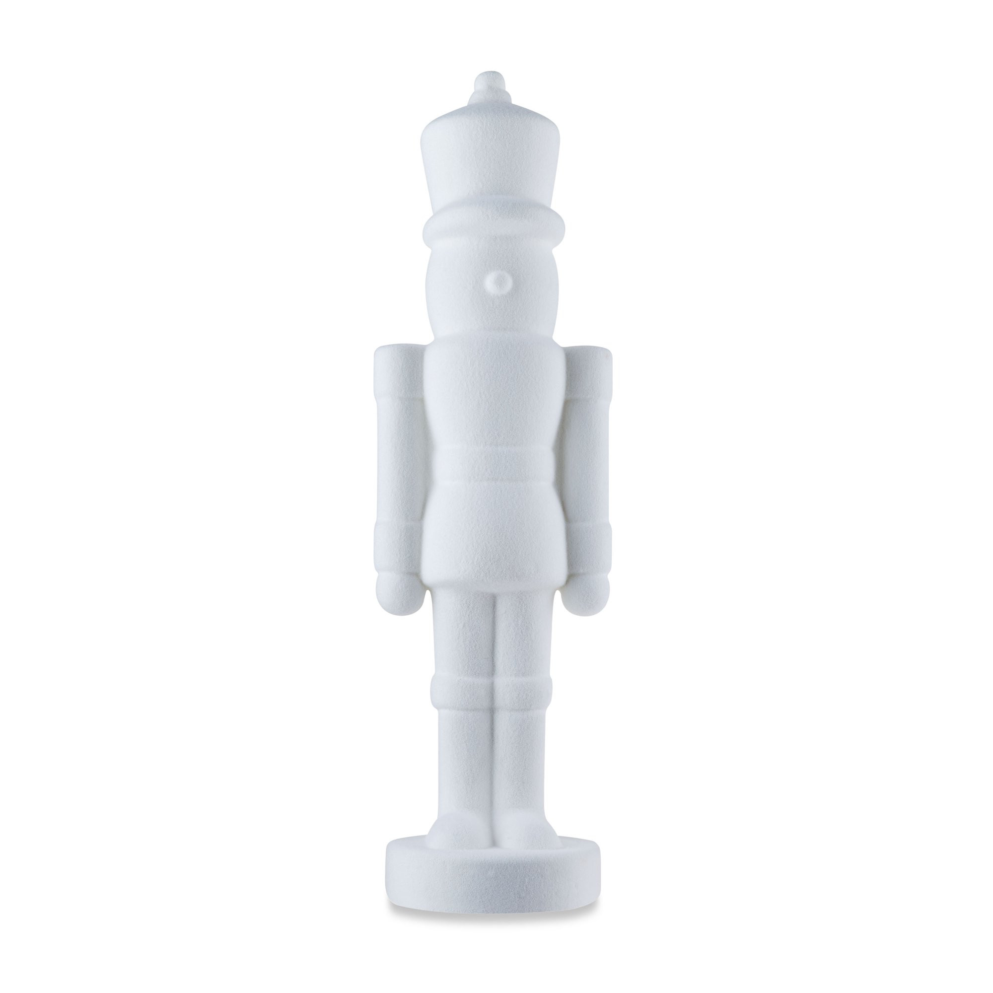 White Flocked Nutcracker Decoration, 27", by Holiday Time - Walmart.com | Walmart (US)
