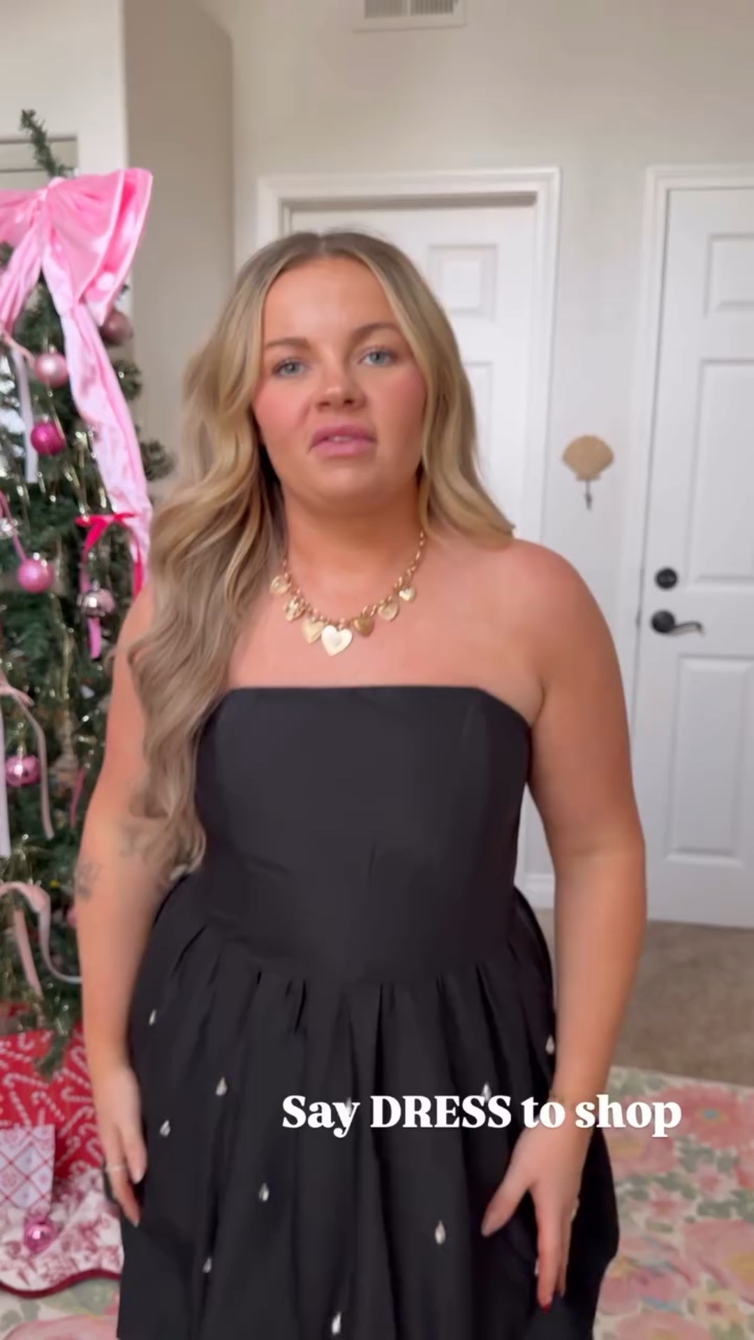 Cute gem bubble dress paired with red tights! There is also a short version. Would be perfect for NYE outfit!! ✨

#LTKSeasonal #LTKMidsize #LTKHoliday