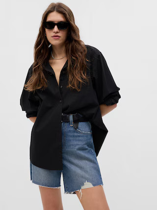 8" Mid Rise '90s Loose Denim Bermuda Shorts with Washwell | Gap (US)