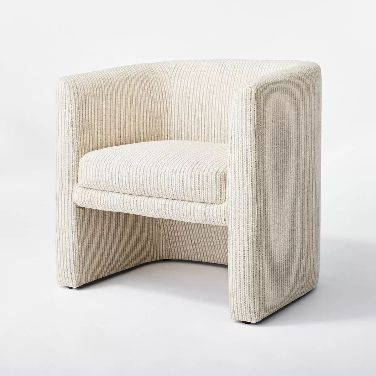 Vernon Upholstered Barrel Accent Chair Light Brown Velvet - Threshold™ designed with Studio McG... | Target