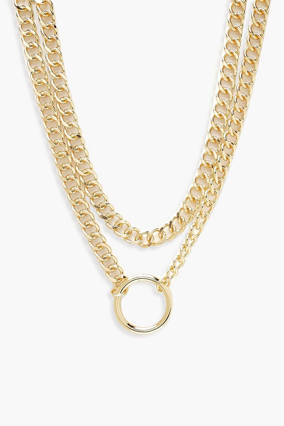 Plus O-Ring Detail Chain Choker | Boohoo.com (US & CA)