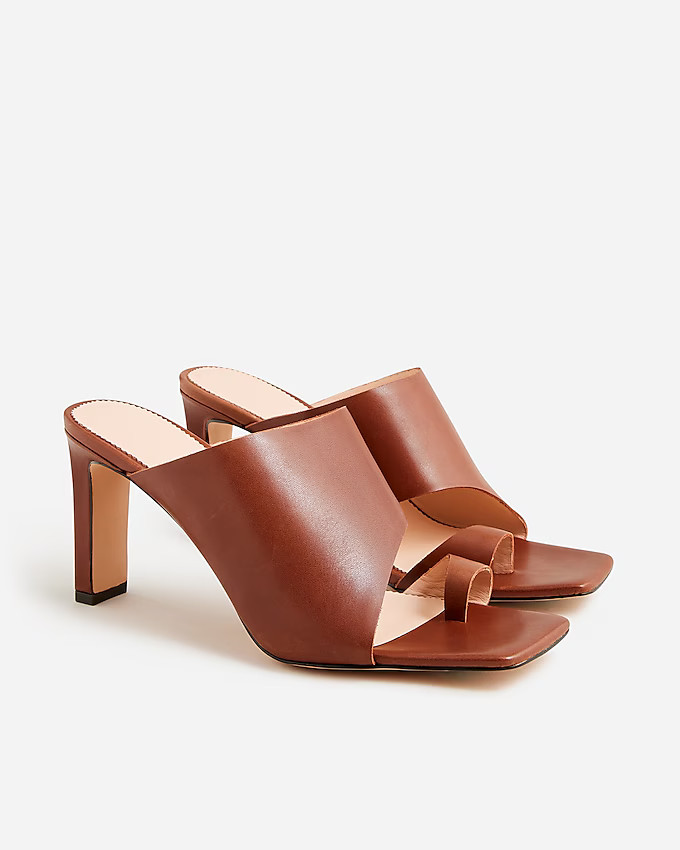 Ava toe-ring heels in leather | J. Crew US