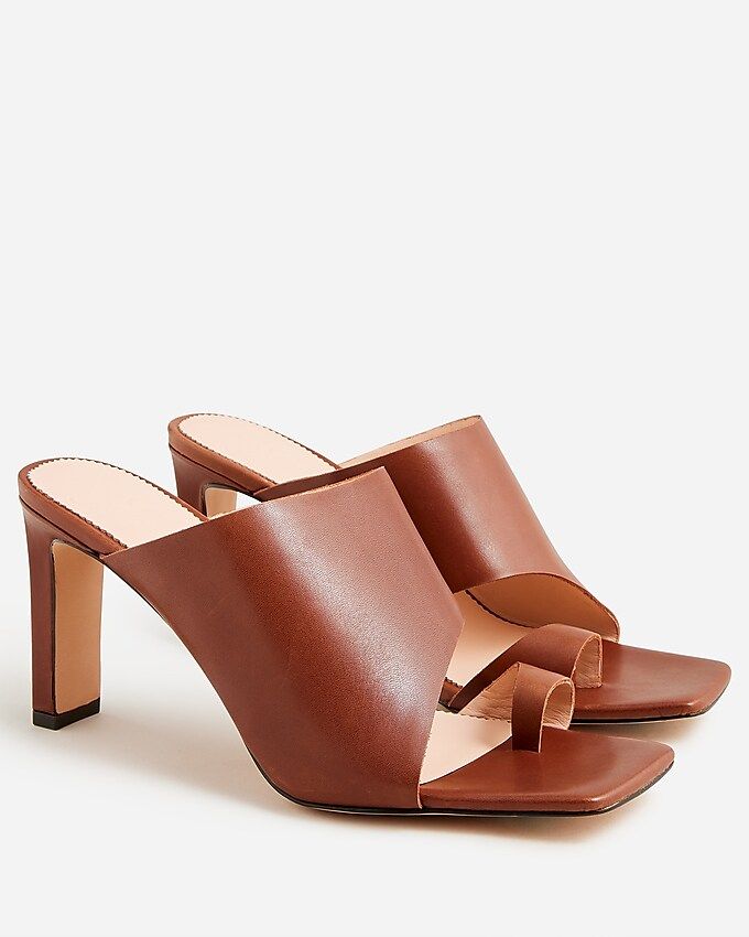 Ava toe-ring heels in leather | J.Crew US