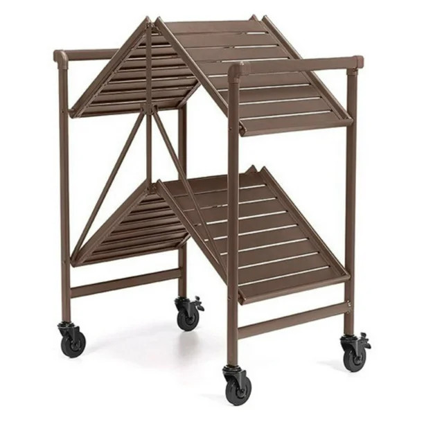 Cosco Outdoor Living INTELLIFIT Outdoor Or Indoor Folding Serving Cart With 2 Slatted Shelves, Sa... | Walmart (US)