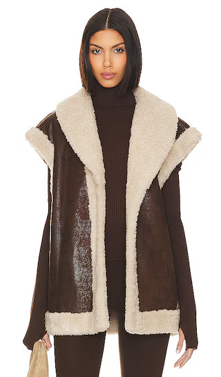 Jetz Vest in Choco Brown | Revolve Clothing (Global)