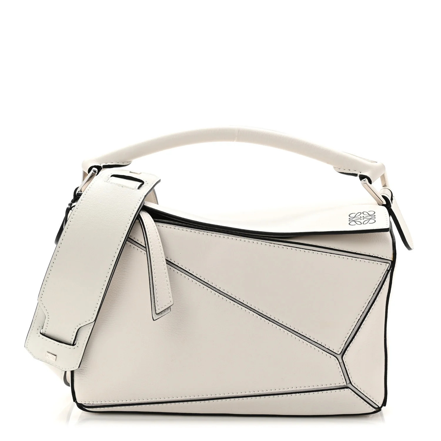 Calfskin Small Puzzle Bag White | FASHIONPHILE (US)