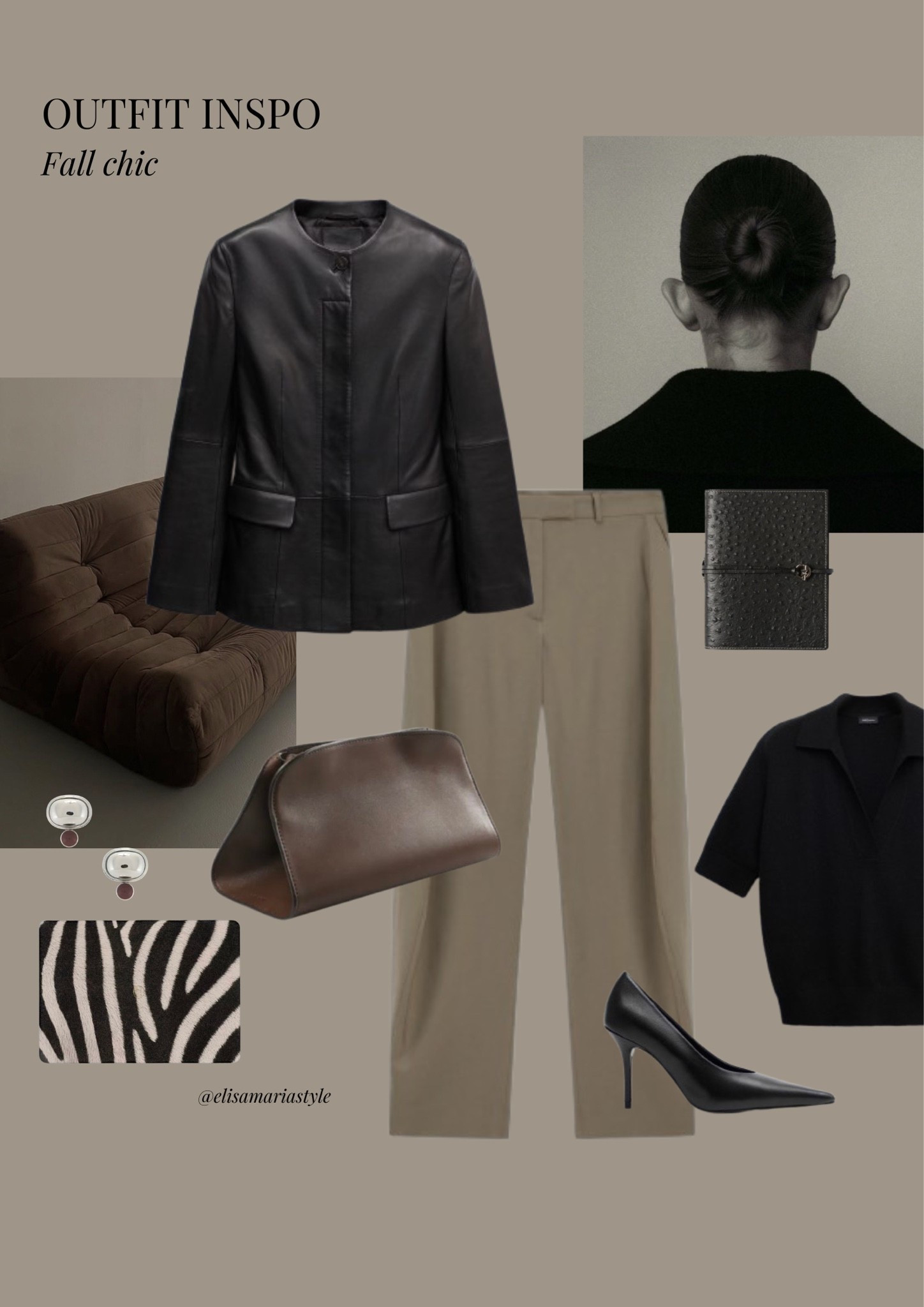 Chic fall outfit idea 🤎