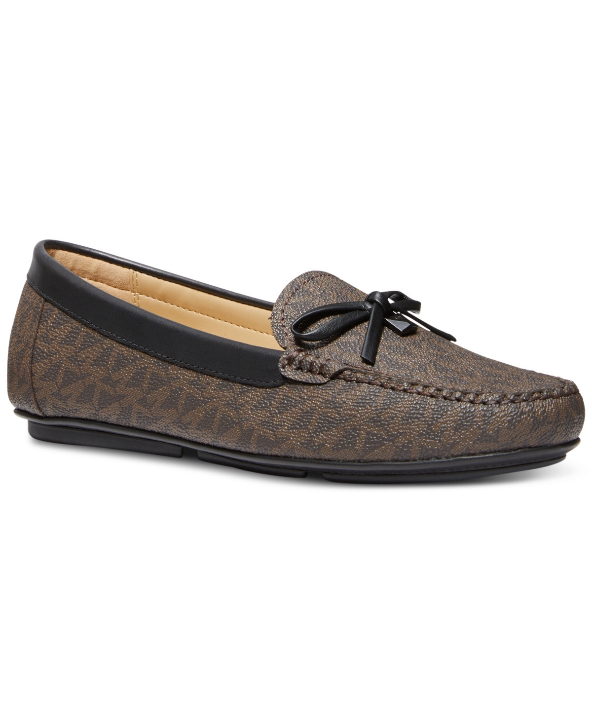 Michael Michael Kors Women's Juliette Moccasin Loafer Flats - Brown/ Luggage | Macy's