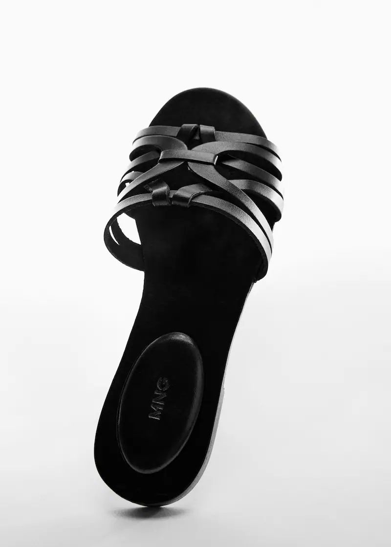 Leather straps sandals -  Women | Mango United Kingdom | MANGO (UK)