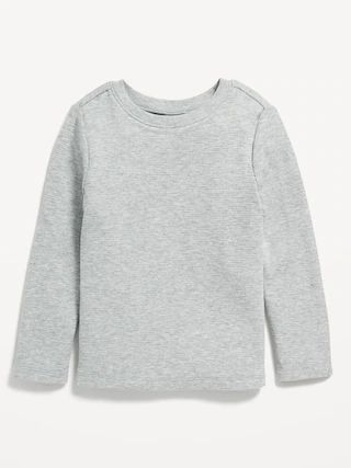 Unisex Long-Sleeve Thermal-Knit Solid T-Shirt for Toddler | Old Navy (CA)