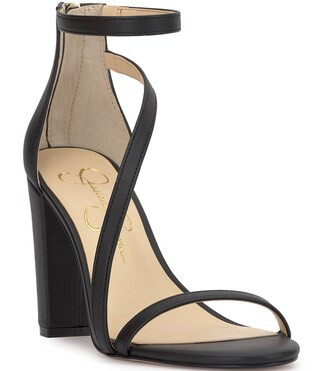 Sloyan Faux Leather Block Heel Sandals | Dillard's