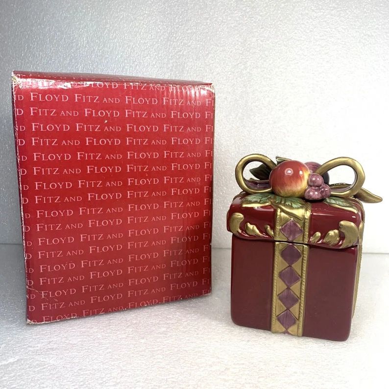 Fitz And Floyd Classics Renaissance Fruits Lidded Trinket Candy Box, Christmas | Etsy (US)